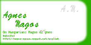 agnes magos business card